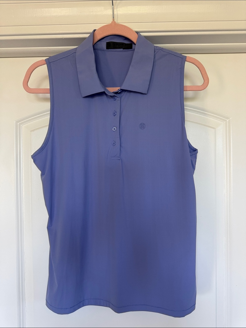 G/FORE Lavender Sleeveless Golf Polo Tank